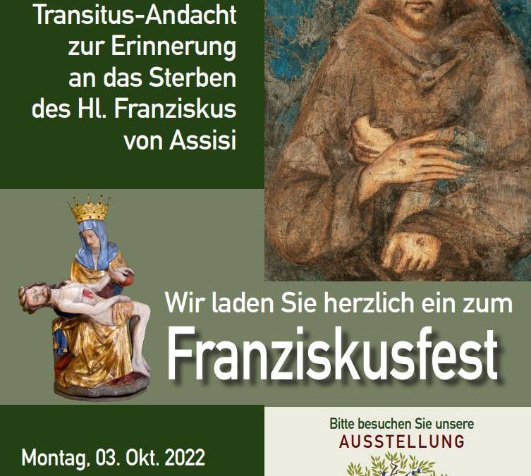 Franziskusfest  Am 03.10.2022
