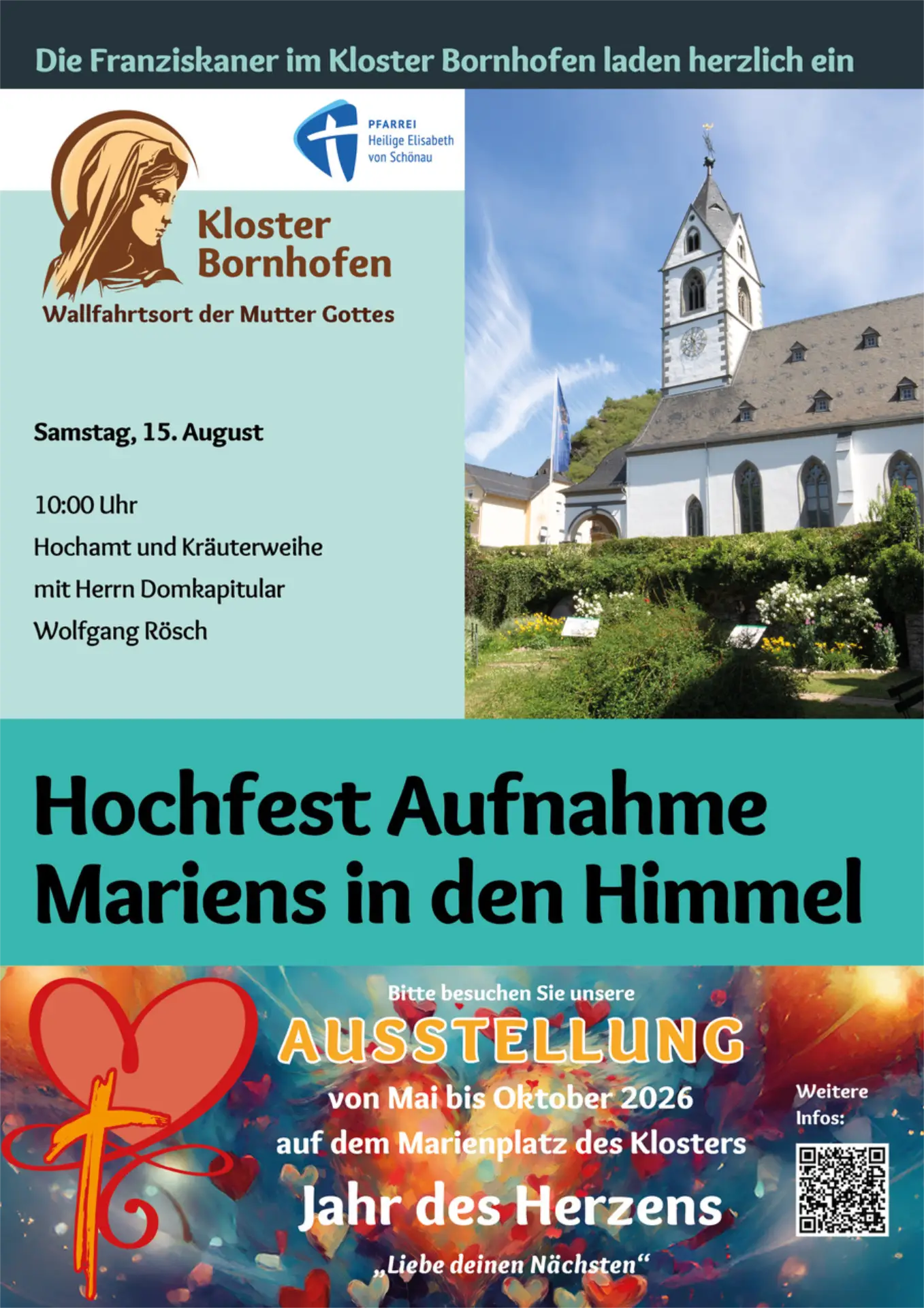 20260815 KlosterBornhofen Hochfest Aufnahme Mariens in den Himmel